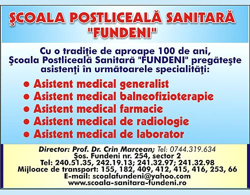 Scoala Postliceala Sanitara Fundeni